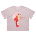 Ocean Heart (Australian Marine Conservation Society) Boxy Crop T-shirt