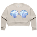 Something Blue Cropped Cosy Jumper