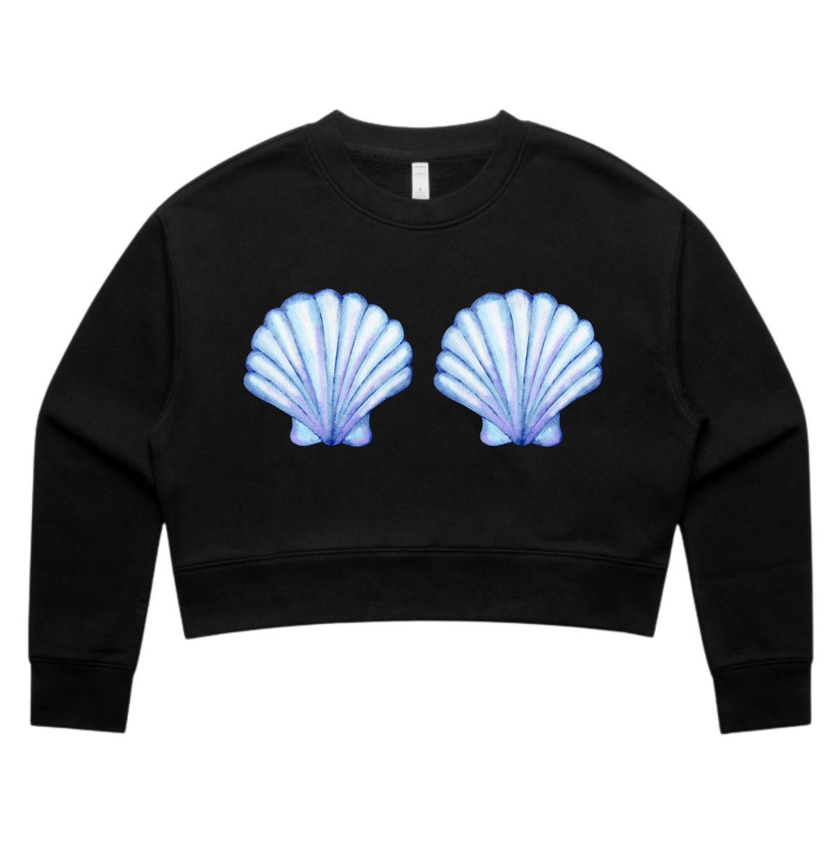 Something Blue Cropped Cosy Jumper