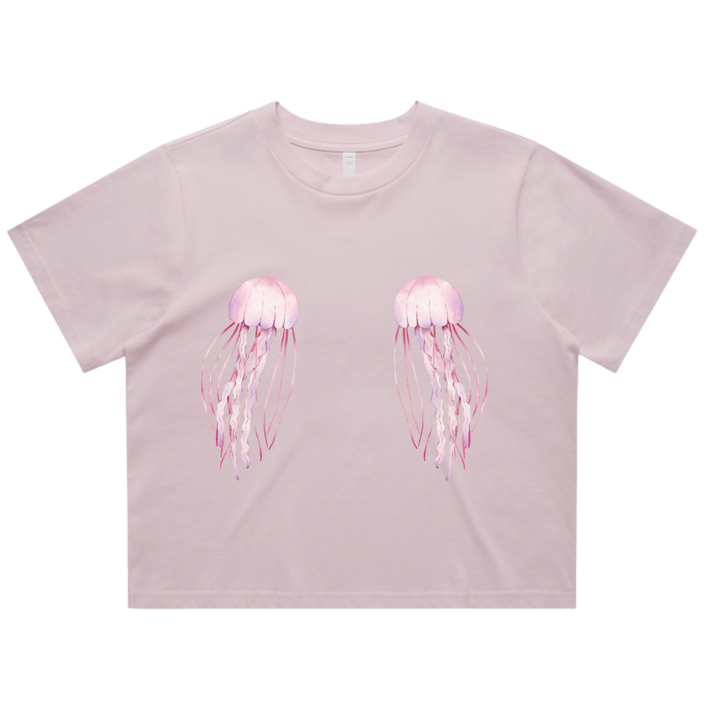 Pink jellies Boxy Crop T-shirt