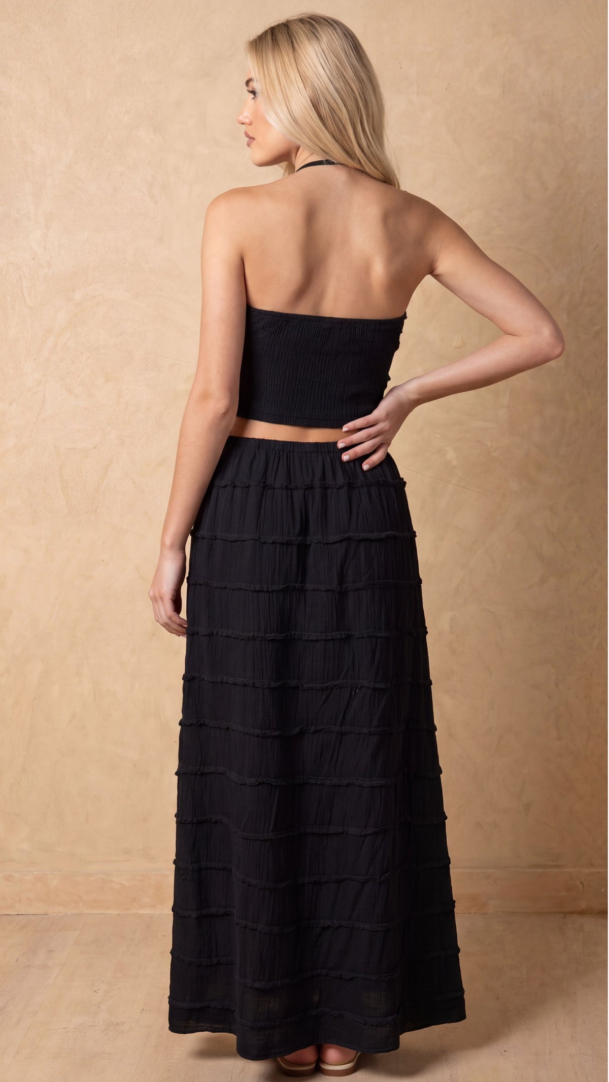 Tidewyn Cotton Maxi Skirt