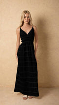 Ondara V-Neck Cotton Maxi Dress