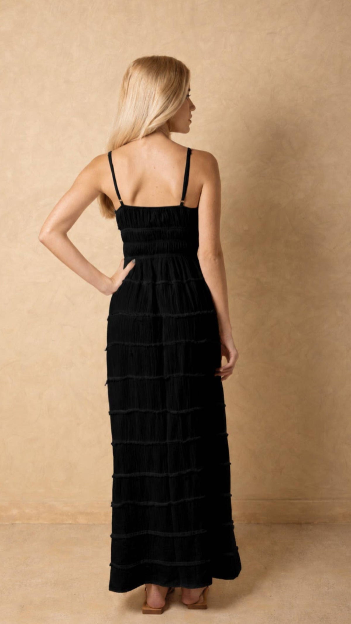 Ondara V-Neck Cotton Maxi Dress