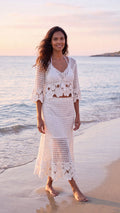 Alabastro Mare Top and Skirt Set