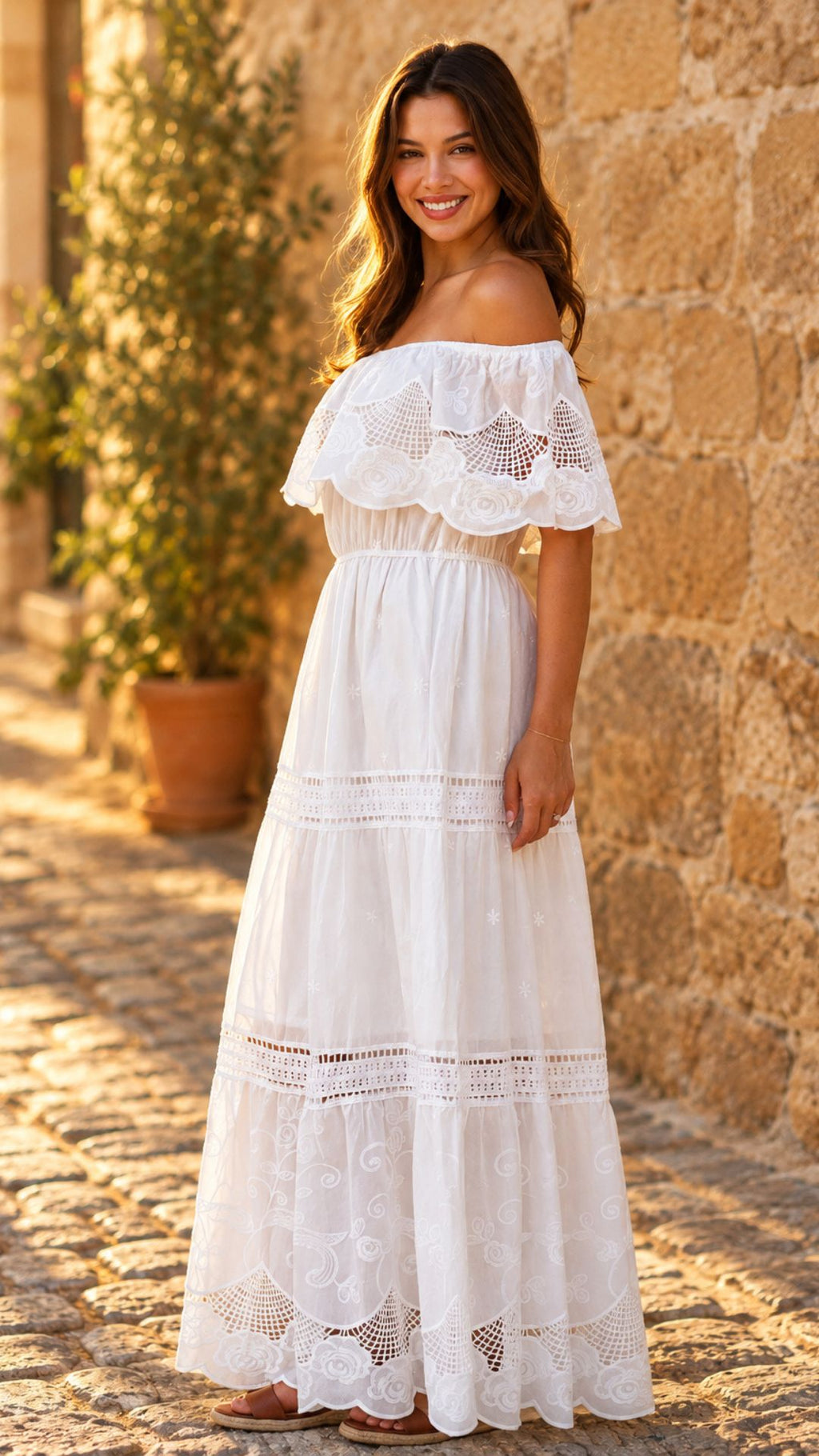 Marella Luxe Off Shoulder Maxi Dress