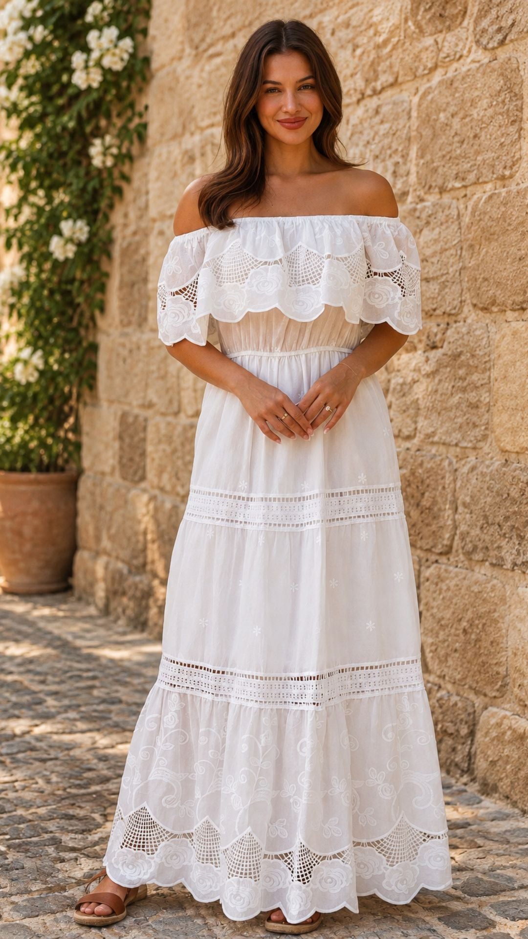 Marella Luxe Off Shoulder Maxi Dress