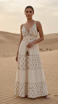 Gaia V-Neck Maxi Dress