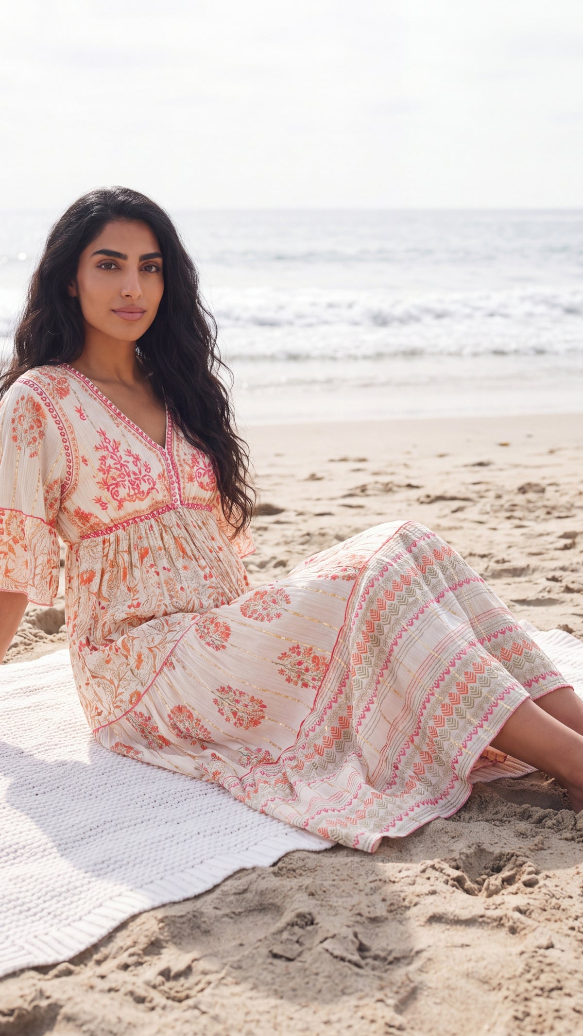 Bona Dea V-Neck Maxi Dress