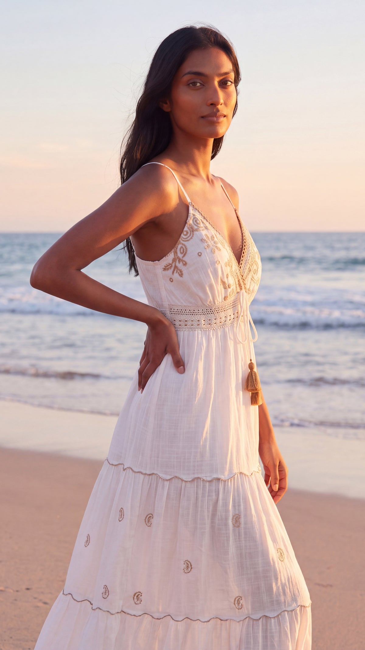 Demeter V-Neck Maxi Dress