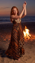 Edwina V-Neck Maxi Dress