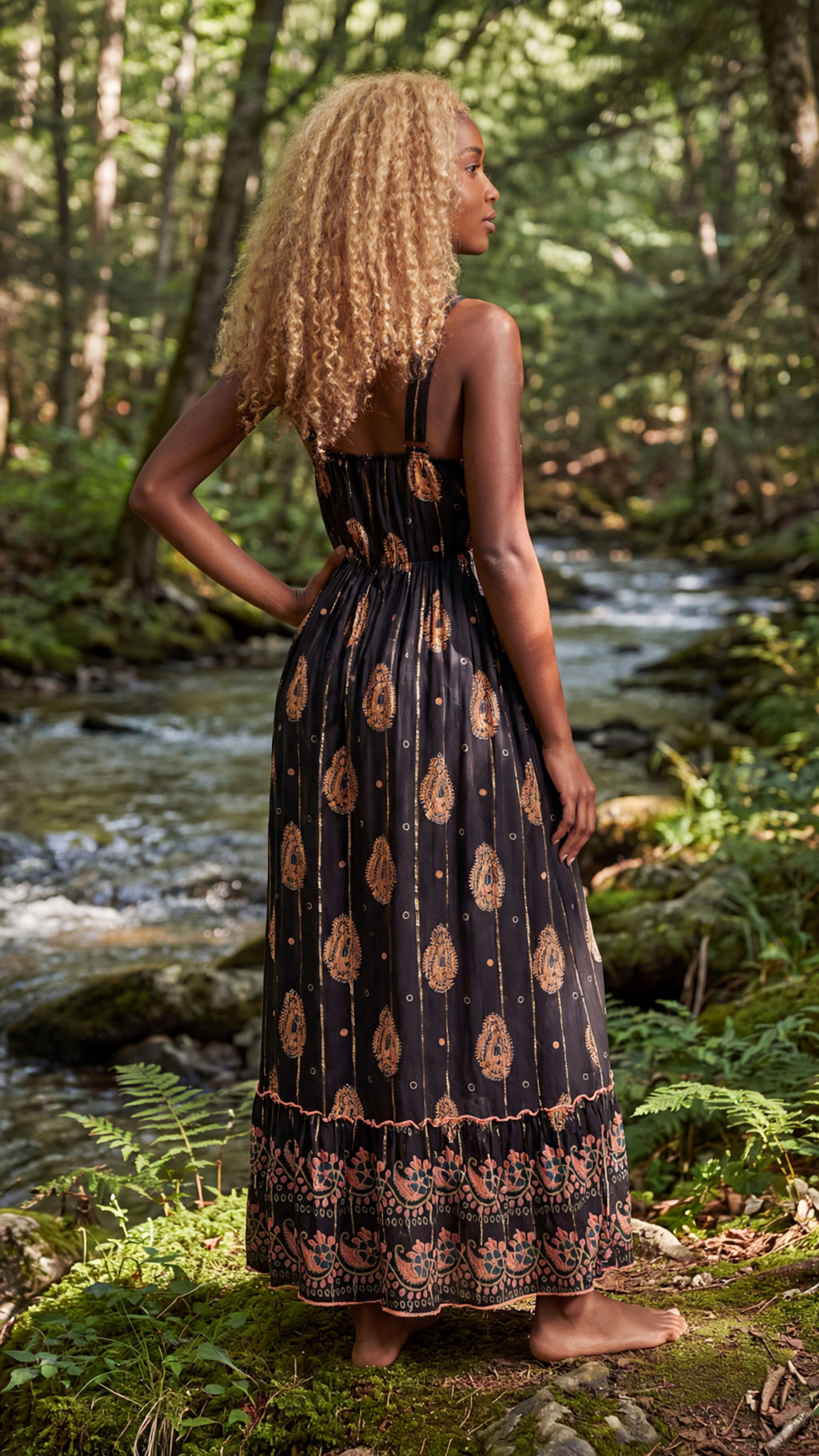 Gail V-Neck Maxi Dress