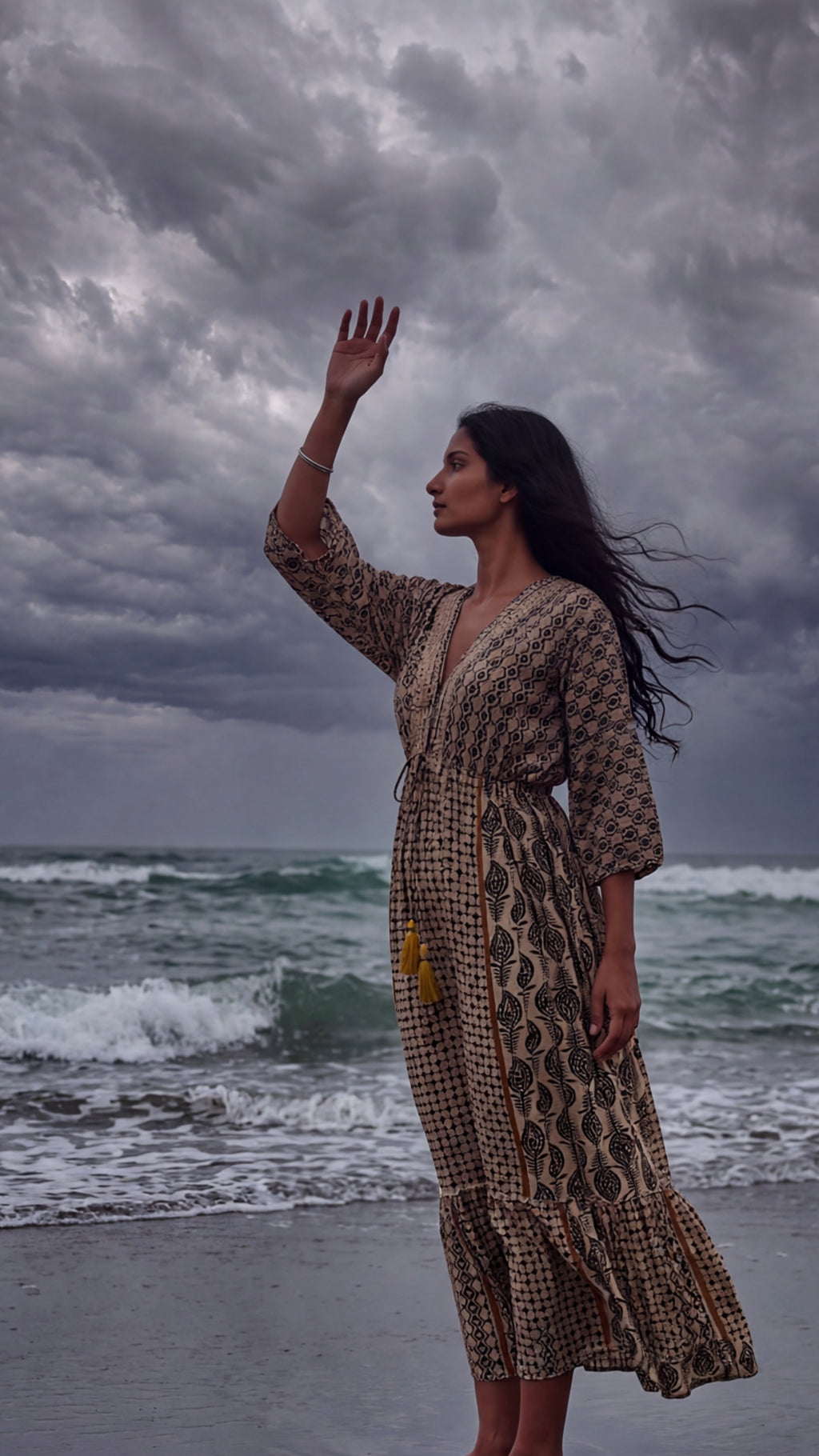 Marie-Lavedu Patterned Maxi Dress
