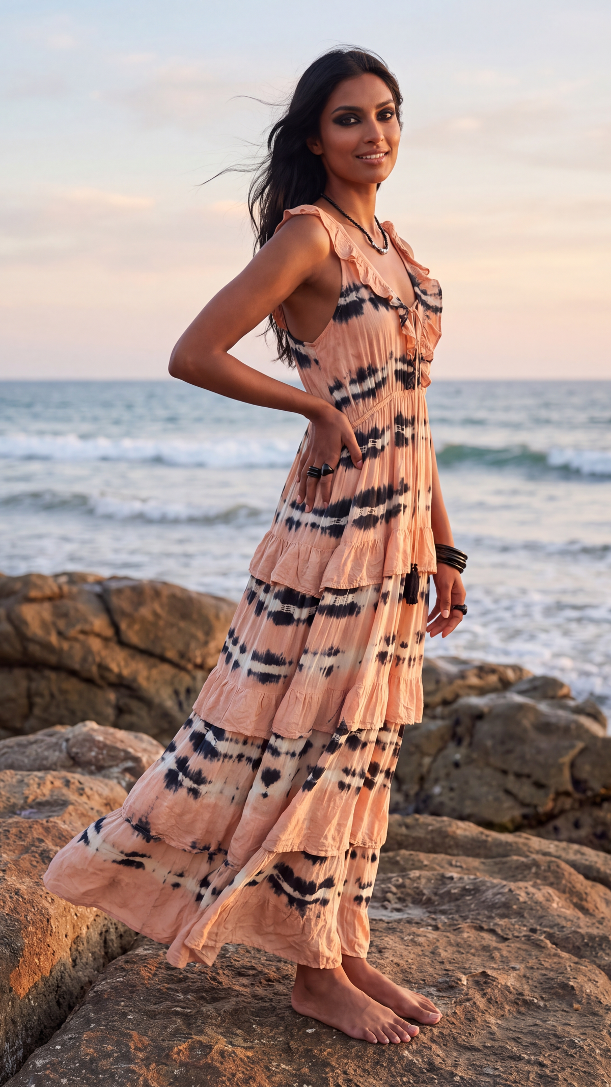 Pachamama High Waist Tie Dye Maxi