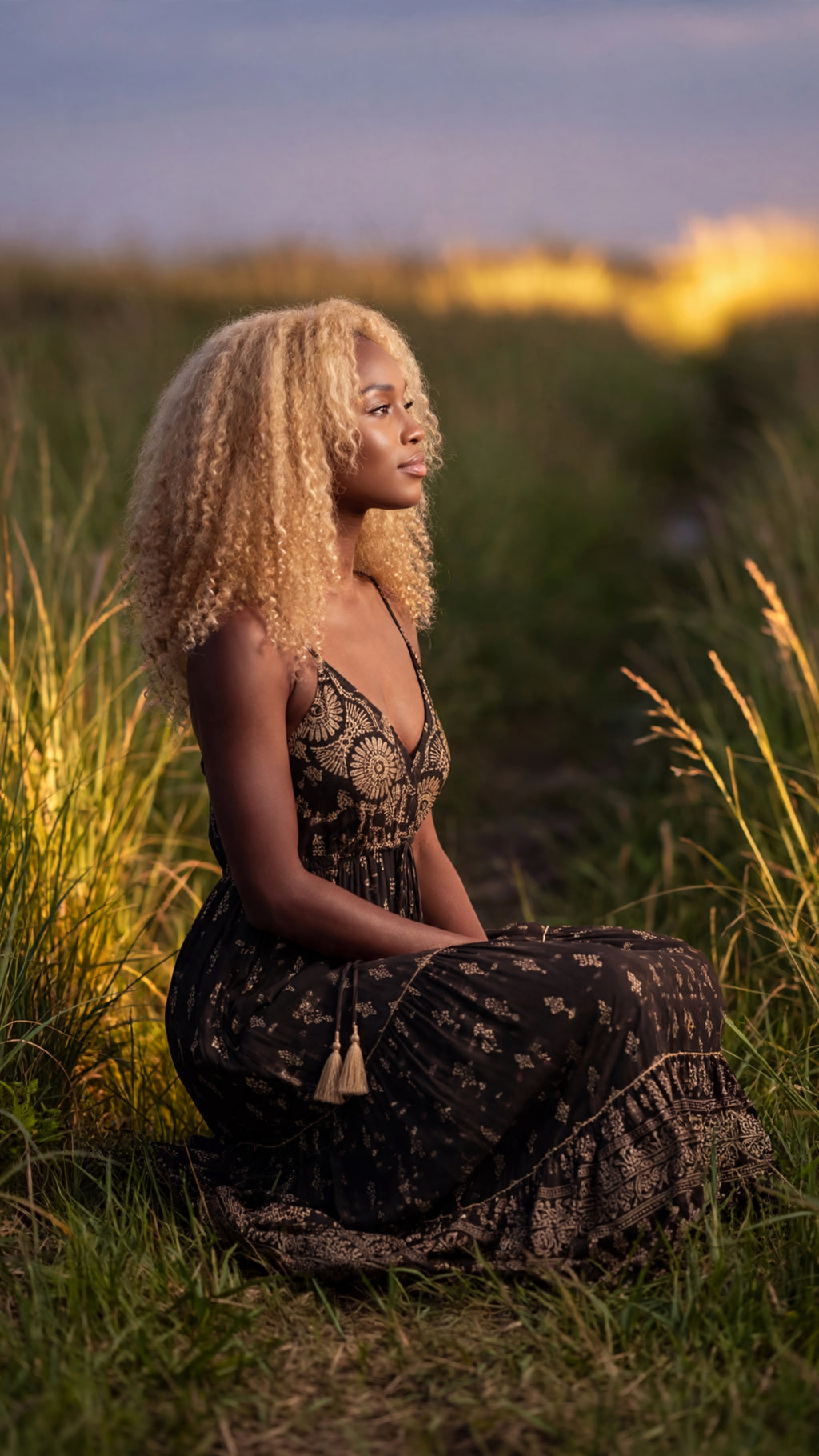 Vespera V-Neck Maxi Dress