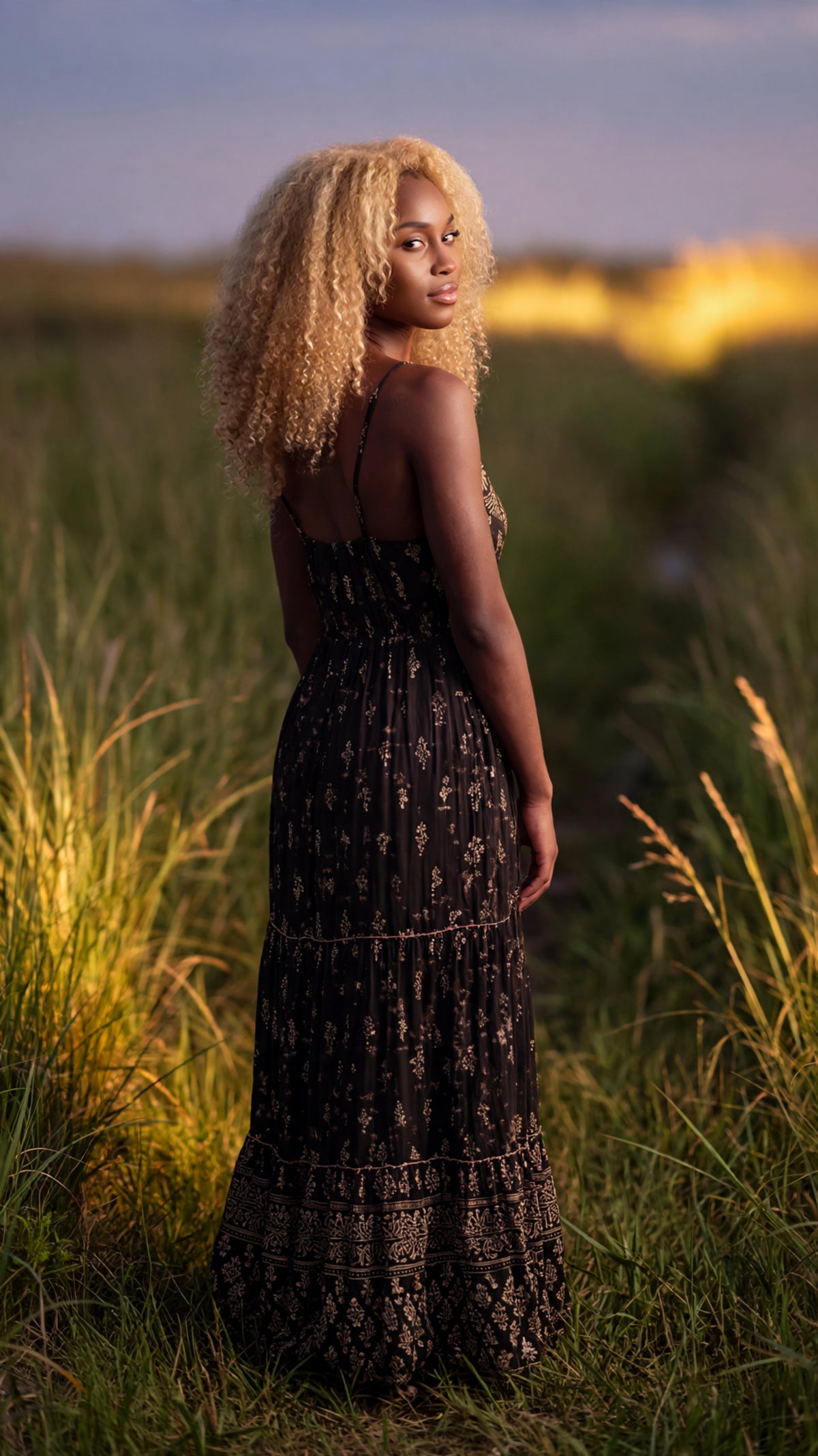 Vespera V-Neck Maxi Dress